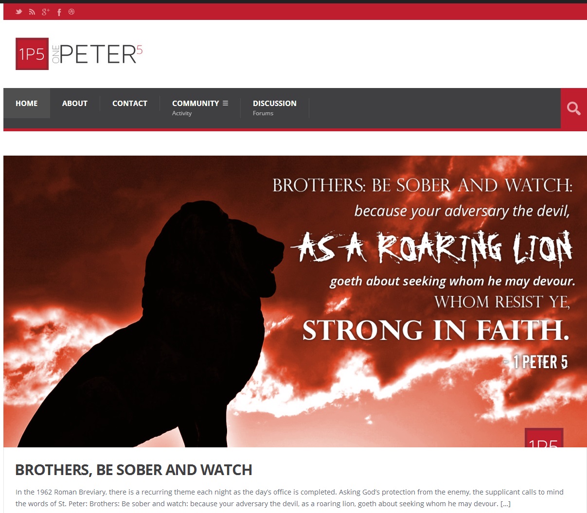 Announcing OnePeterFive: We’ve Got Problems. Let’s Find Answers.